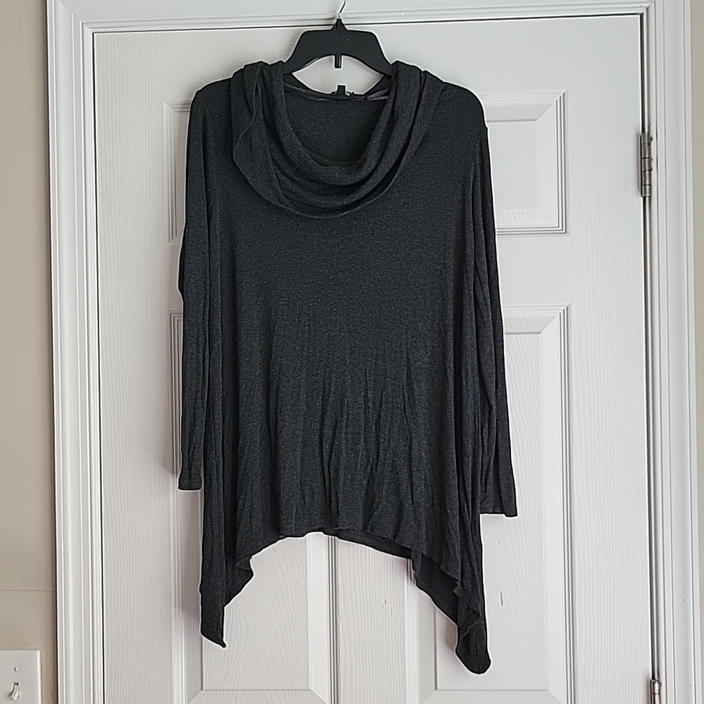 Cable & Gauge Cowl Neck Top